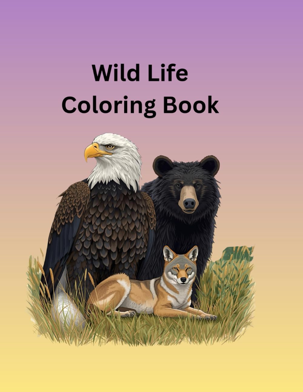 wild life coloring book: wild life animals coloring book for all ages