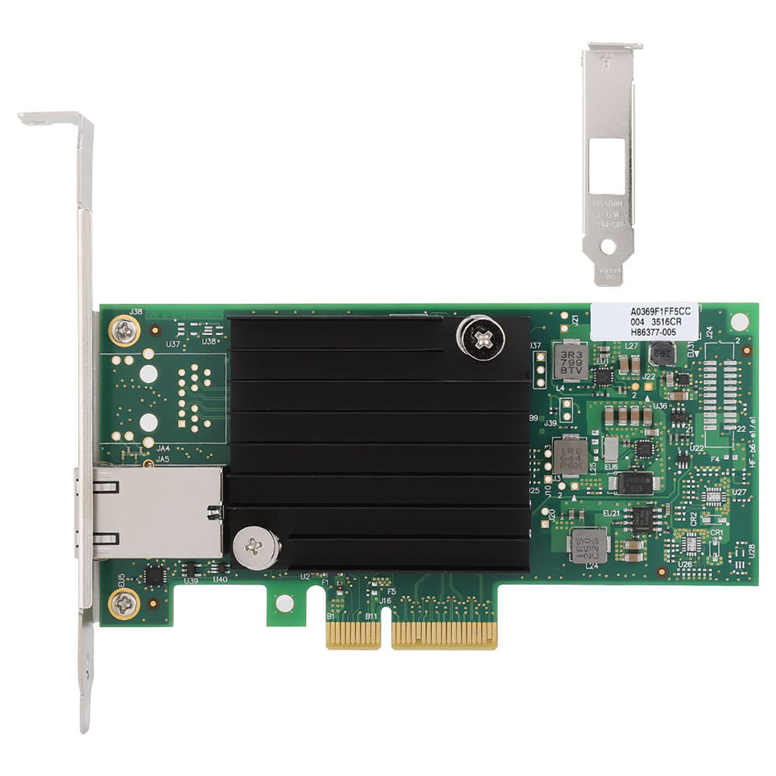 Bewinner Scheda Adattatore di Rete X550-T1 10 Gigabit Ethernet, NIC Server 10GBase-T PCI Express 3.0 X8, 1 Porta RJ-45, Supporto 100M/1G/5G/10G, Prestazioni Elevate, Utilizzo Ridotto della CPU