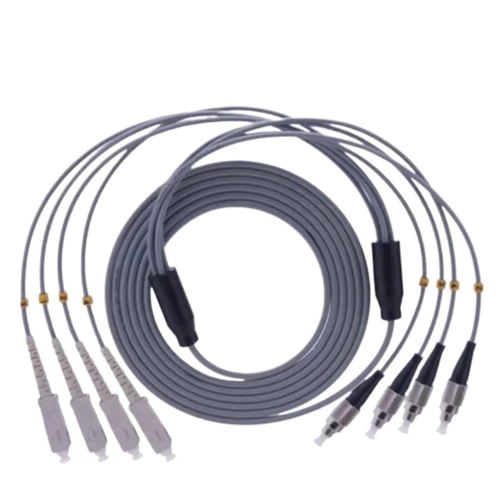 Cordon de raccordement à fibre optique blindé étanche multimode 60-120 m (120 m FC-FC OM2)