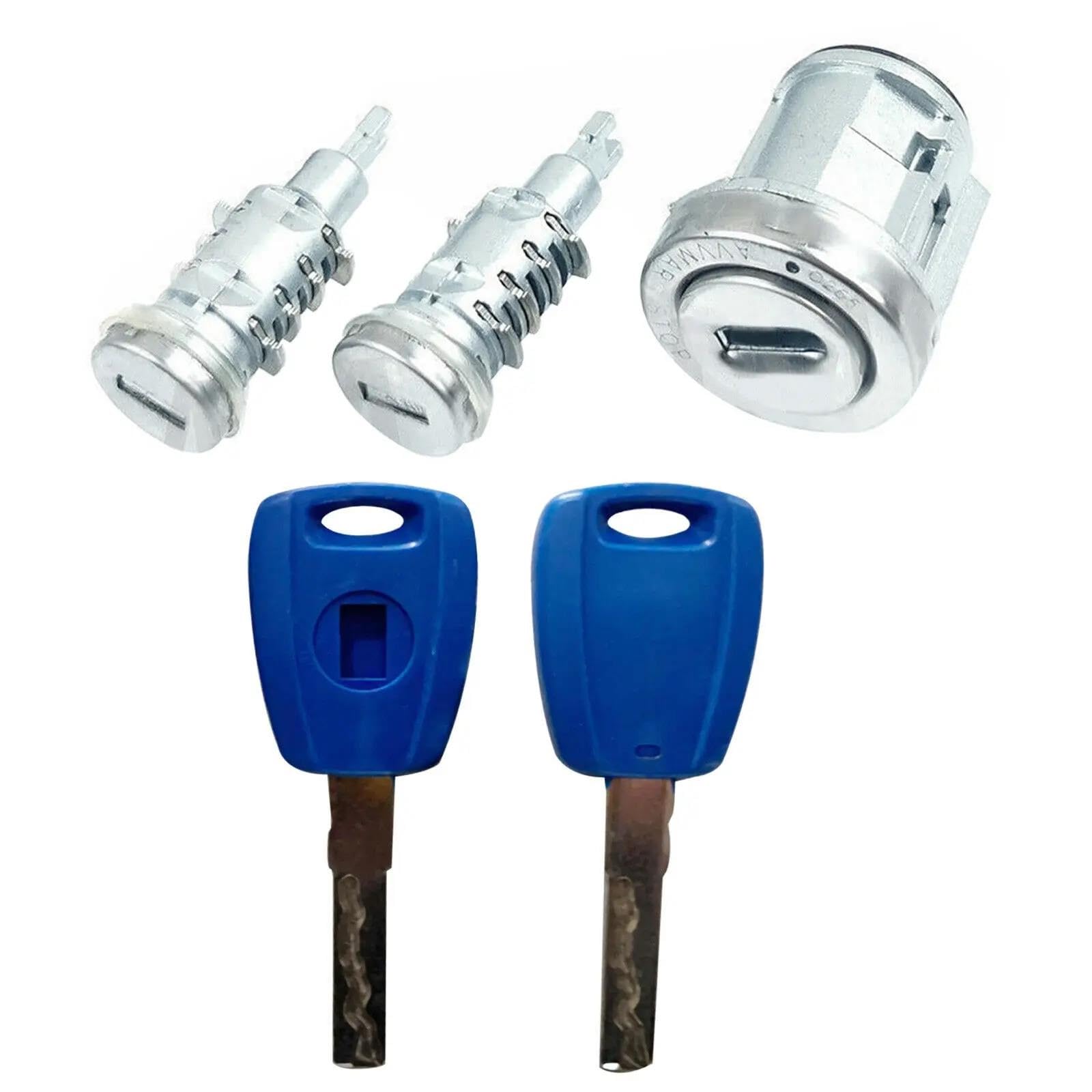 pour Fiat Doblo MK2 2010-2022 : Barillet de Serrure de Contact, Cylindre de Serrure de Porte Automatique, contacteur de démarrage.