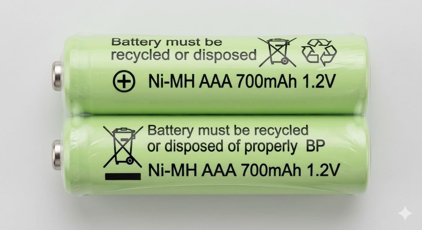 Designed for Ni-MH AAA Rechargeable 1.2V 700mAh Battery – High Capacity, Long-Lasting Power Cell, (Pack of 2)-image-40
