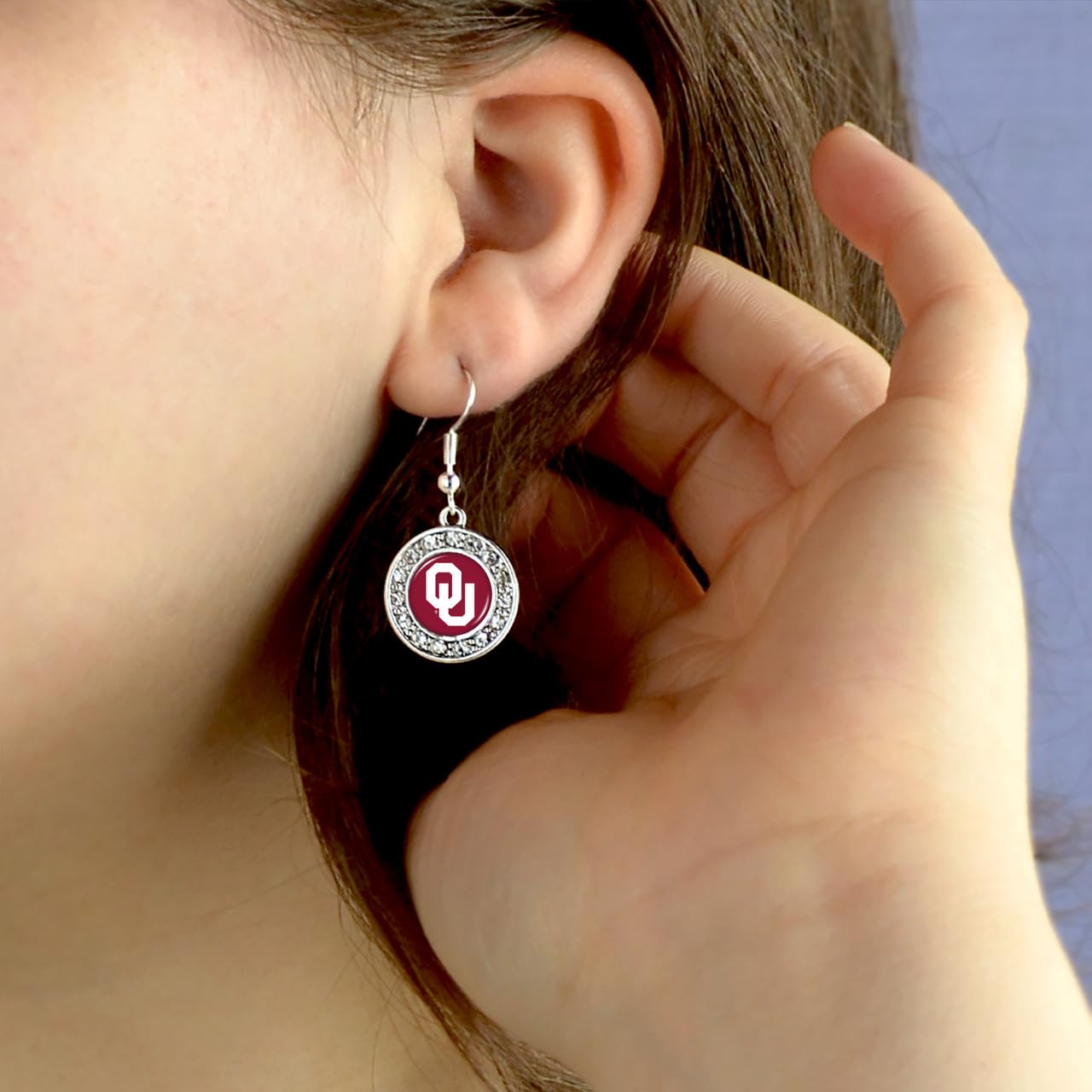 Oklahoma Sooners Abby Earrings Jewelry Gift Licensed OU