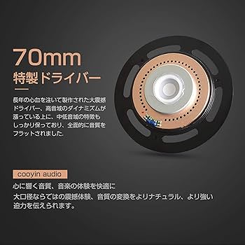 Amazon.co.jp: cooyin SR70 ヘッドホン オープン型 有線 開放型