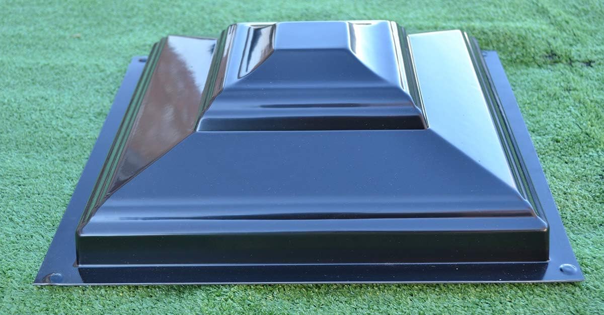 Plastic Mold Fence Cast Stone Pier Post Cap & Base Concrete 12.60x12.60 in P14 (Model 1)