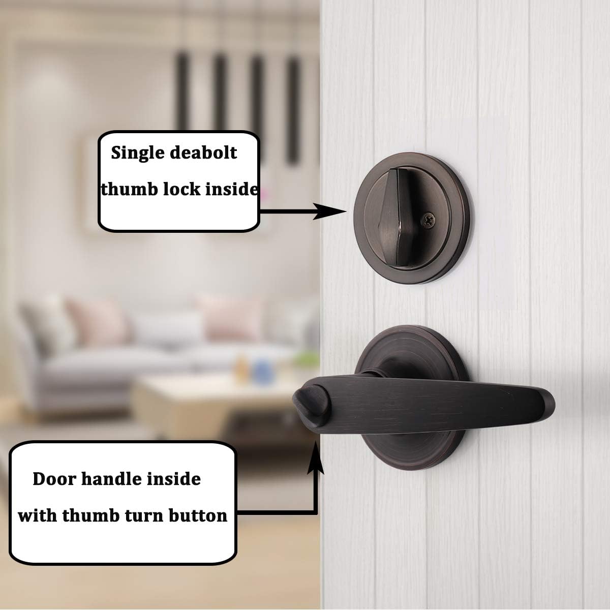 Best Cyber Deals 🔥 Gobrico Front Entrance Door Handles and Single Cylinder Deadbolt Combo Pack with Same Key,Oil Rubbed Bronze Exterior Door Locksets,Reversible for Left/Right Handed Door,2 Pack Best Cyber Monday 🔥 Gobrico Front Entrance Door Handles and Single Cylinder Deadbolt Combo Pack with Same Key,Oil Rubbed Bronze Exterior Door Locksets,Reversible for Left/Right Handed Door,2 Pack