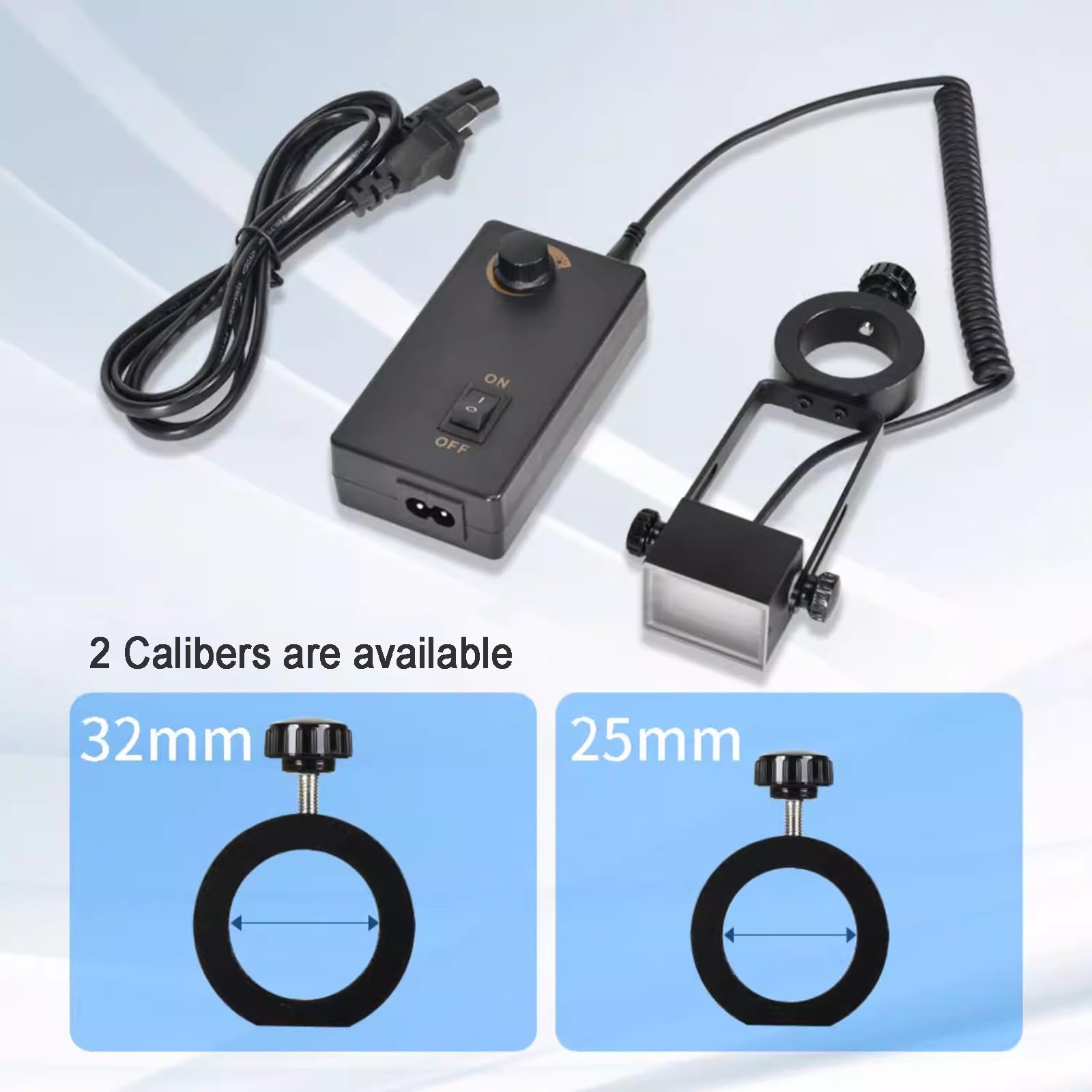 Mikroskop-Seitenlichtquelle mit 48 LED-Perlen, einstellbare Helligkeit, Hilfs-Fülllicht für verbesserte Stereo-Mikroskop-Beleuchtung