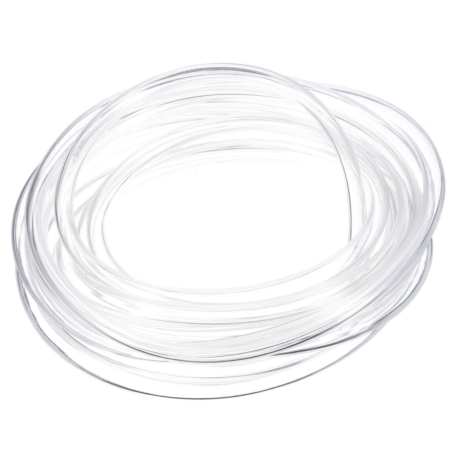 PVC Hose, 5mm ID x 6mm OD - 13ft Long Clear Vinyl Water Pipe, Lightweight Flexible Plastic Water Pipe for Aquaponics, Air Hose, Irrigation