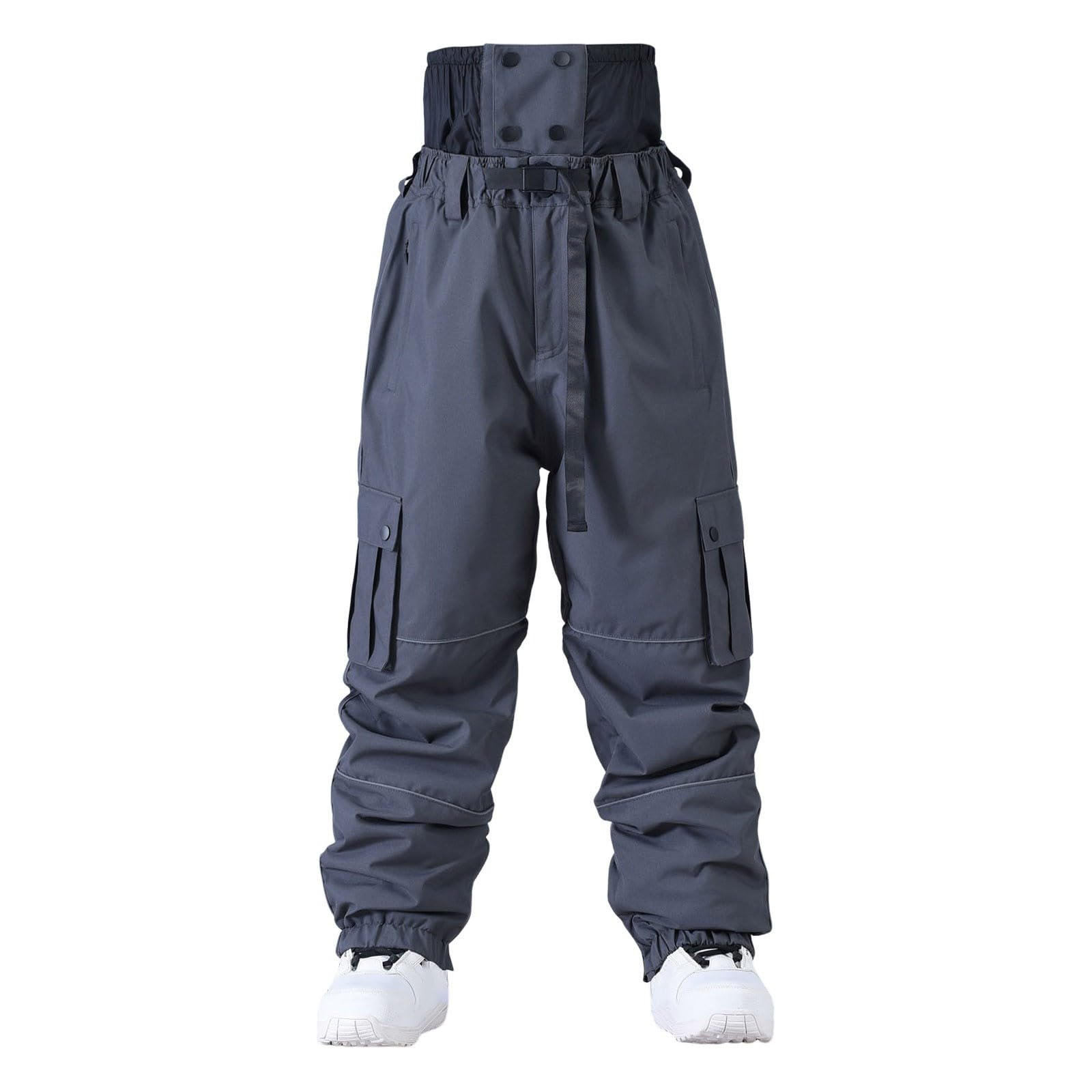 Sunnyuk Pantaloni Snowboard Uomo Tuta da Neve Montagna Pantalone Impermeabile Curvy Pantaloni Taglie Forti Termici Salopette Elasticizzati Sci Invernale Snowboard