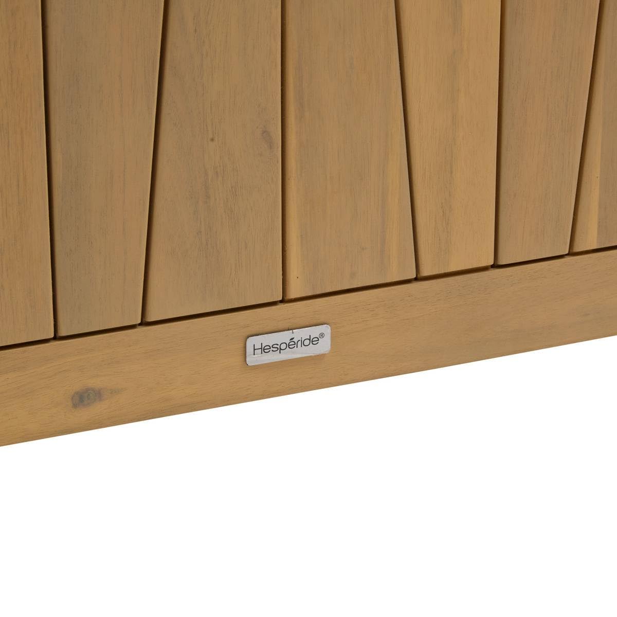 HESPERIDE - Coffre de rangement 210l avec assise lodgia beige acacia
