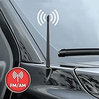 Vista 2 de Repuesto de antena de goma Antena rechoncha de fibra de carbono compatible con camioneta Ford F150 1997-2023 7.9 pulgadas de goma flexible premium
