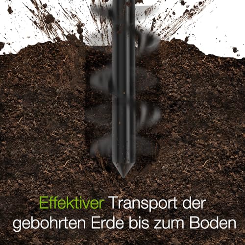 Erdbohrer für Bohrmaschine von Workpro Gartenbohrer und Schnecken
