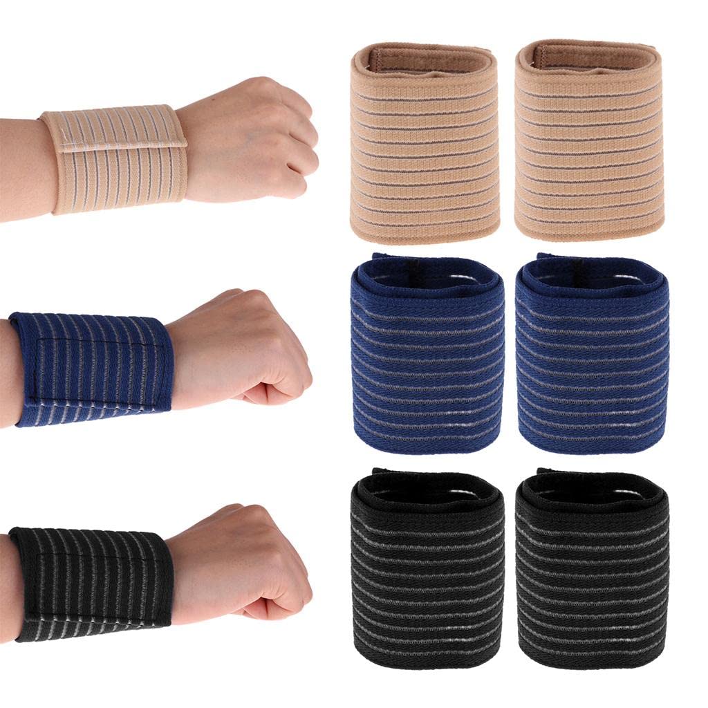 CALANDIS™ 3 Pairs Sports Wrist Strap Support Protector for Lifting Blue&Skin&Black | Support & Protective Gear | Clothing & Accessories | Fitness Running & Yoga-image-26