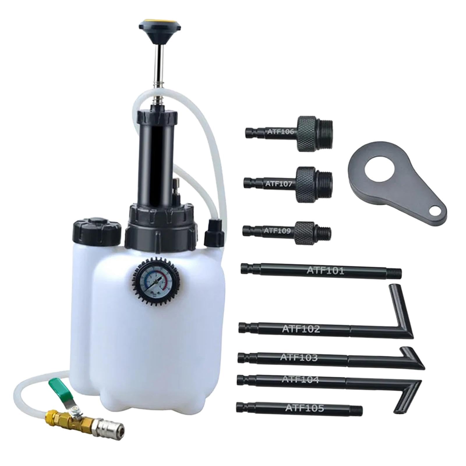 1 Pieza Extractor de Líquido de Freno Herramienta Manual de Purga de Embrague Botella de Recarga de Aceite Bomba de Presión con Tapón de Alivio para M