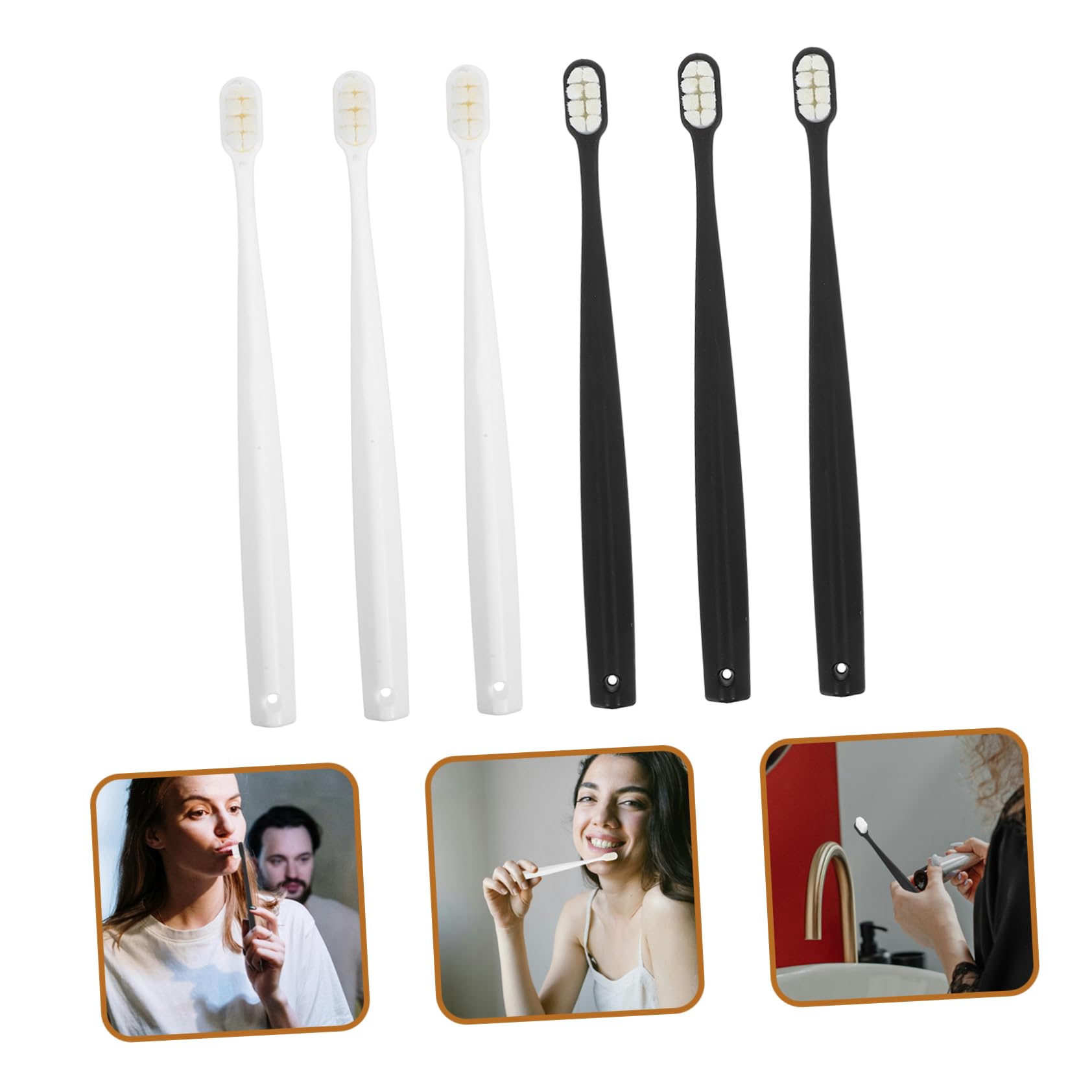 PACKOVE 30pezzi Spazzolini Da Viaggio Ultra Morbidi Per Donne Gravidanza e Set Pulizia Delicata Dei Denti Con Design Segmentato Per Gengive Sensibili