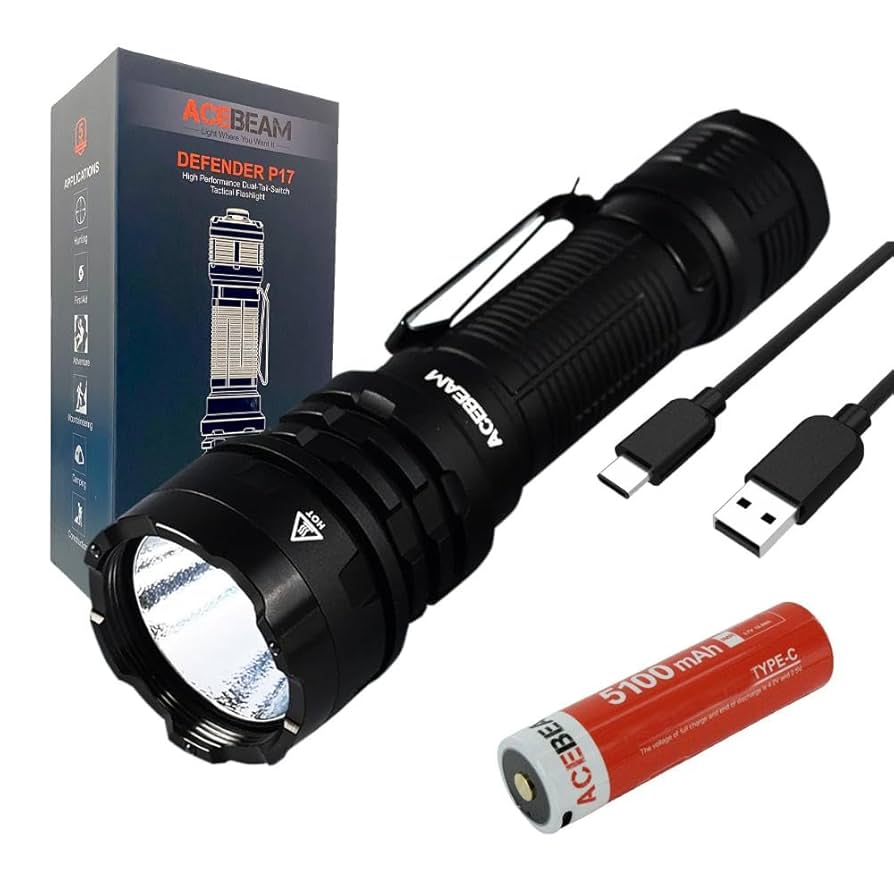 タクティカルライト ACEBEAM Defender P17（新品） Powerful Tactical Flashlight|Acebeam® Official Store |High