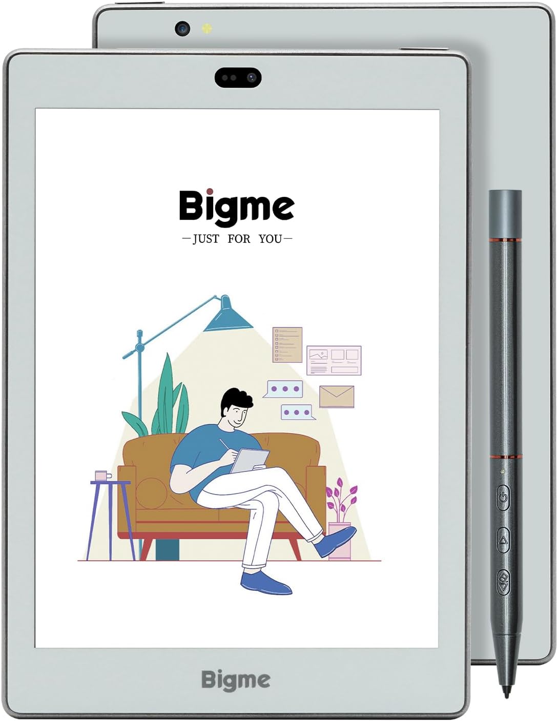 Bigme S6 Color Lite Ereader7.8 Eink Tablet 4G 64GB ePaper Tablet E-Ink Screen Mark Up eBooks Support Google Play Digital Notepad with Stylus and Cover