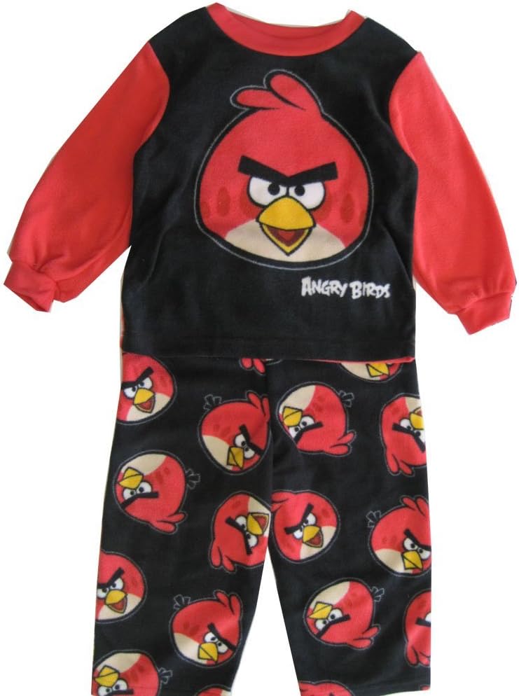 Angry Birds Little Boys Cartoon Printed 2 Pc Pajama Set