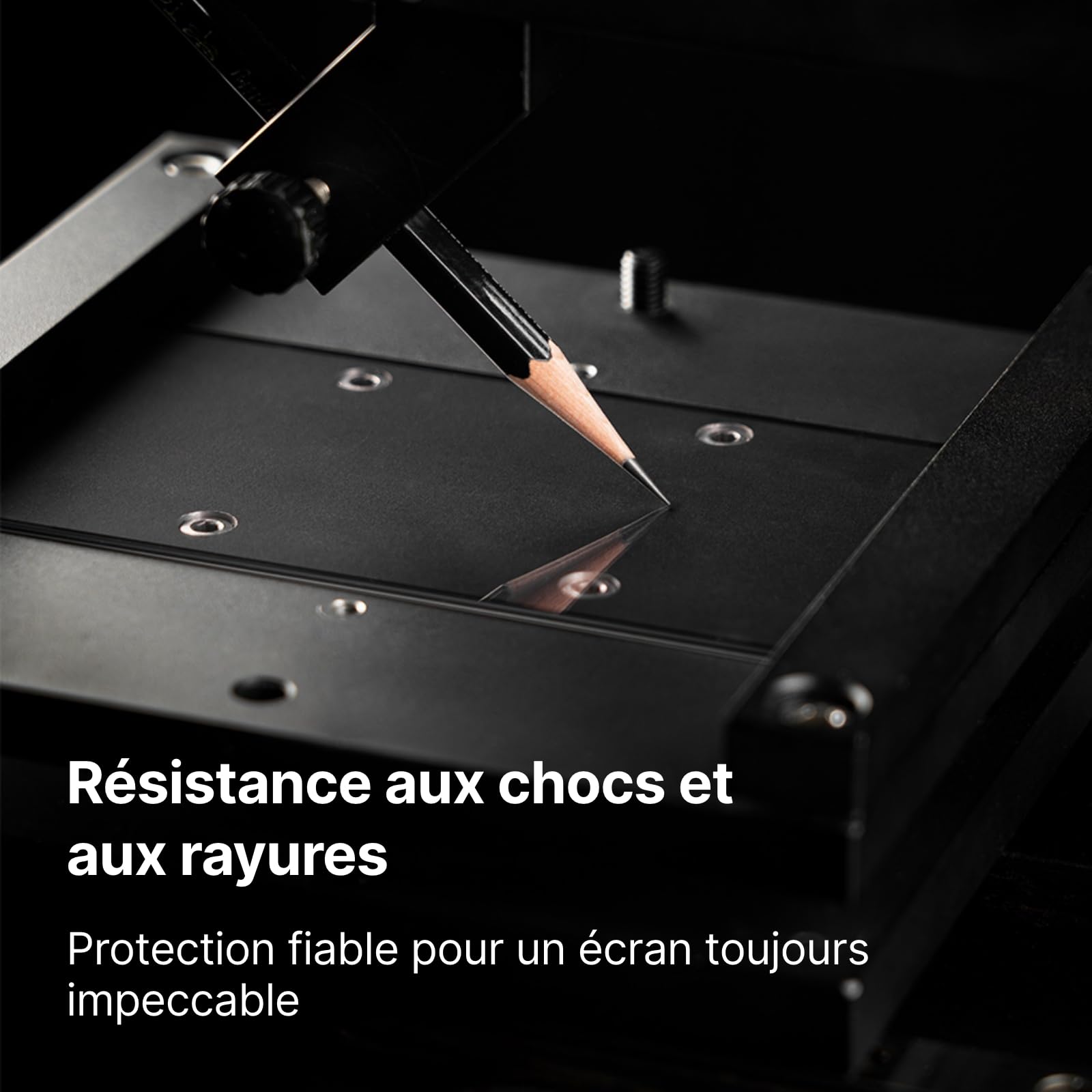 RhinoShield Protection d’écran Compatible [iPhone 17/17 Pro/ 16 Pro] | Verre trempé 9H – Haute Transparence, résistant aux Chocs et aux Rayures, Anti-lumière Bleue, Outil d’Installation Inclus