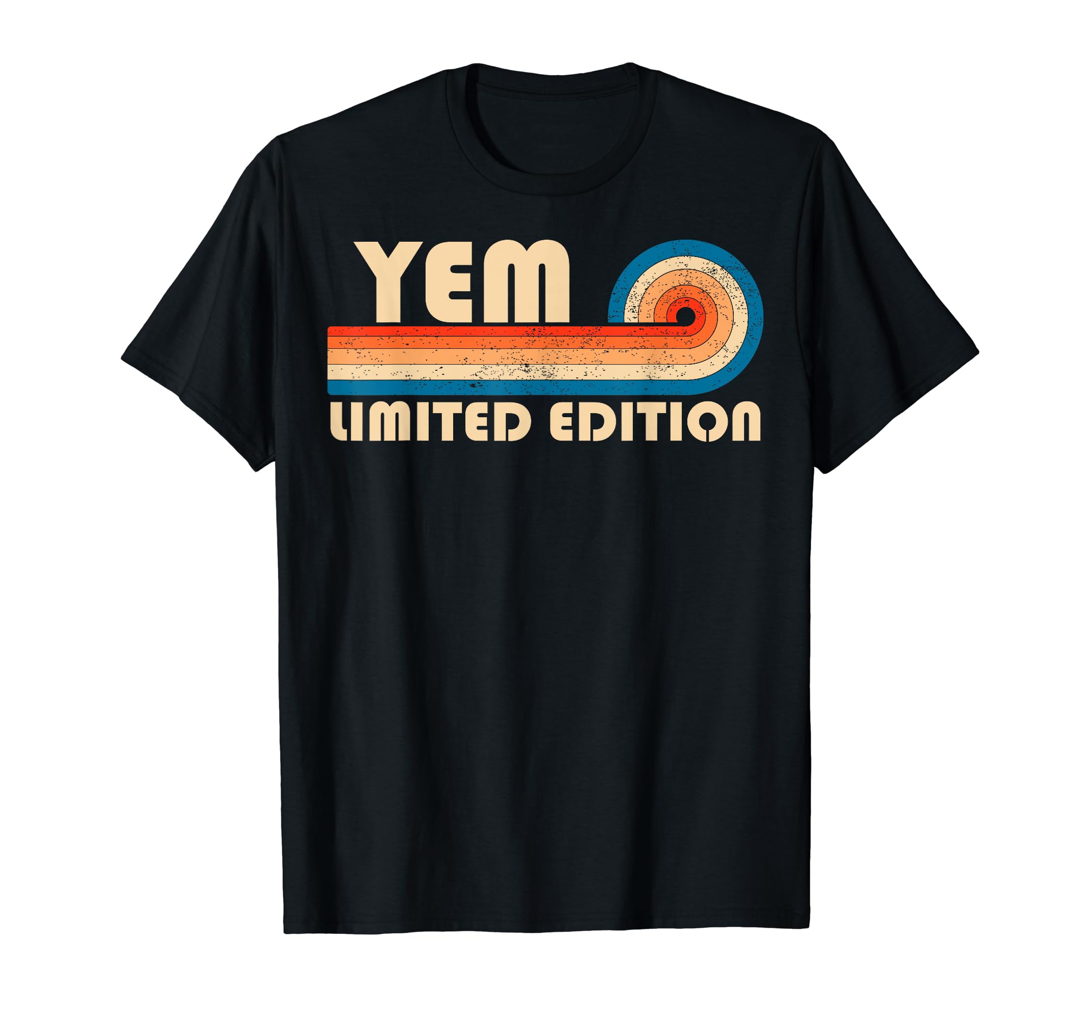 YEM Surname Retro Vintage 80s 90s Birthday Reunion T-Shirt