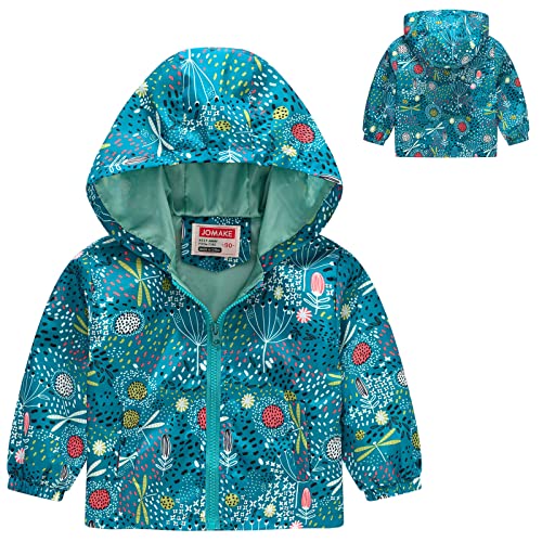 Toddler Girls Animal Print Hooded Jacket Outdoor Hiking Lightweight Windbreaker Coat Kids Long Sleeve Zip Up Outerwear3