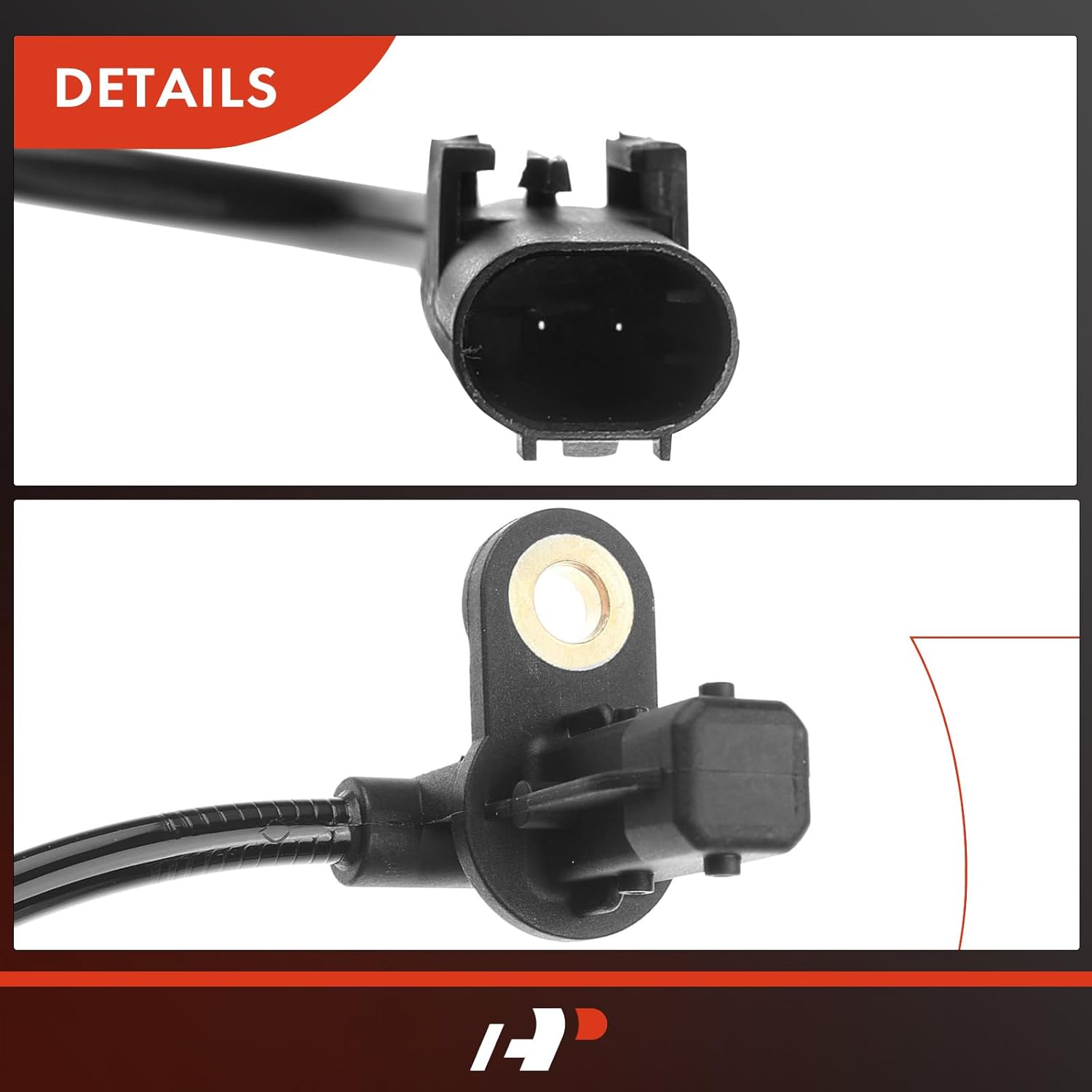 A-Premium ABS Wheel Speed Sensor Compatible with Mercedes-Benz Models - W163 Series ML350 2003-2005, ML500 2003-2005 - Front Driver and Passenger Side, 2-PC Set, Replace# 30220, A1635421918