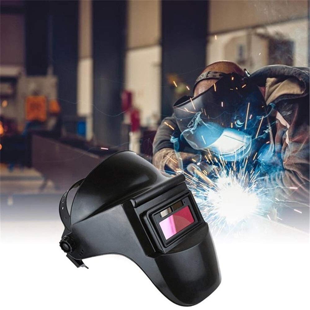 Mascara de Soldar, Careta para Soldar Máscara de soldadura eléctrica Casco de oscurecimiento de soldadura Rango ajustable de la lente for la máquina de soldadura
