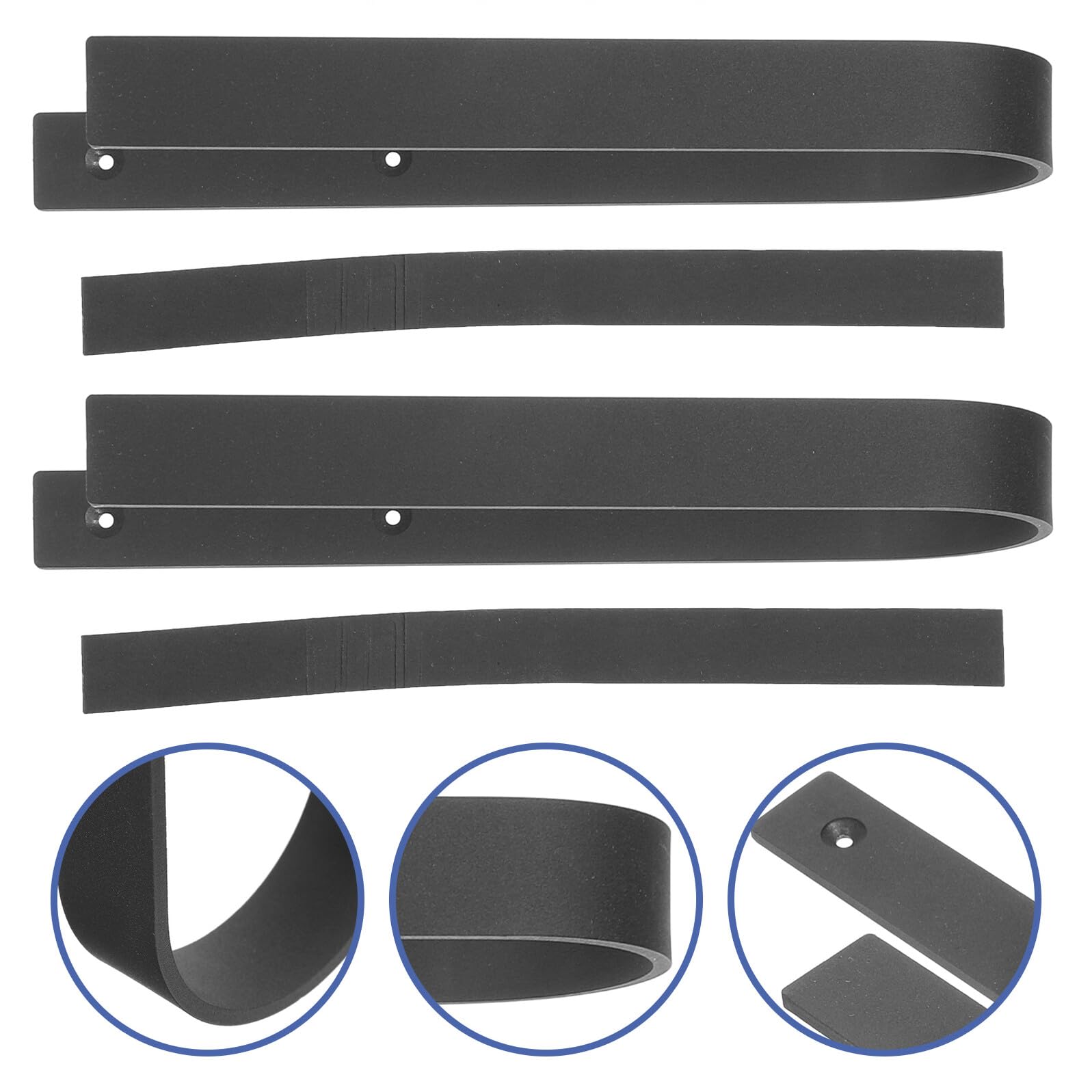 Healvian Supports Muraux pour Skis et Snowboards Étagère de Rangement pour Planches de Skate et Surf Crochets Métal Robuste et Stable