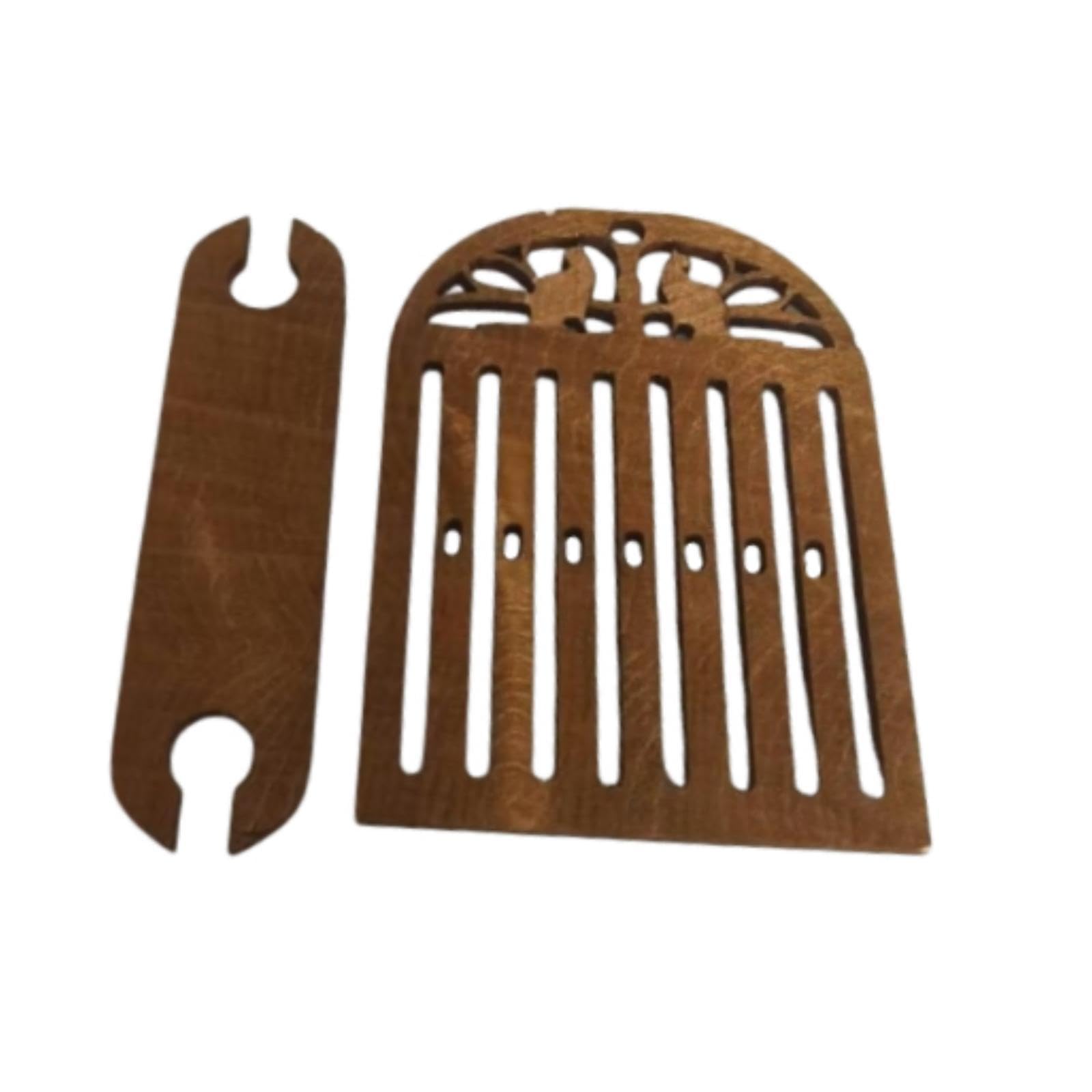 Rigid Heddle Backstrap Loom Kit for Bandweaving for Bags Belts Camera Straps cat Pattern Dark-image-23