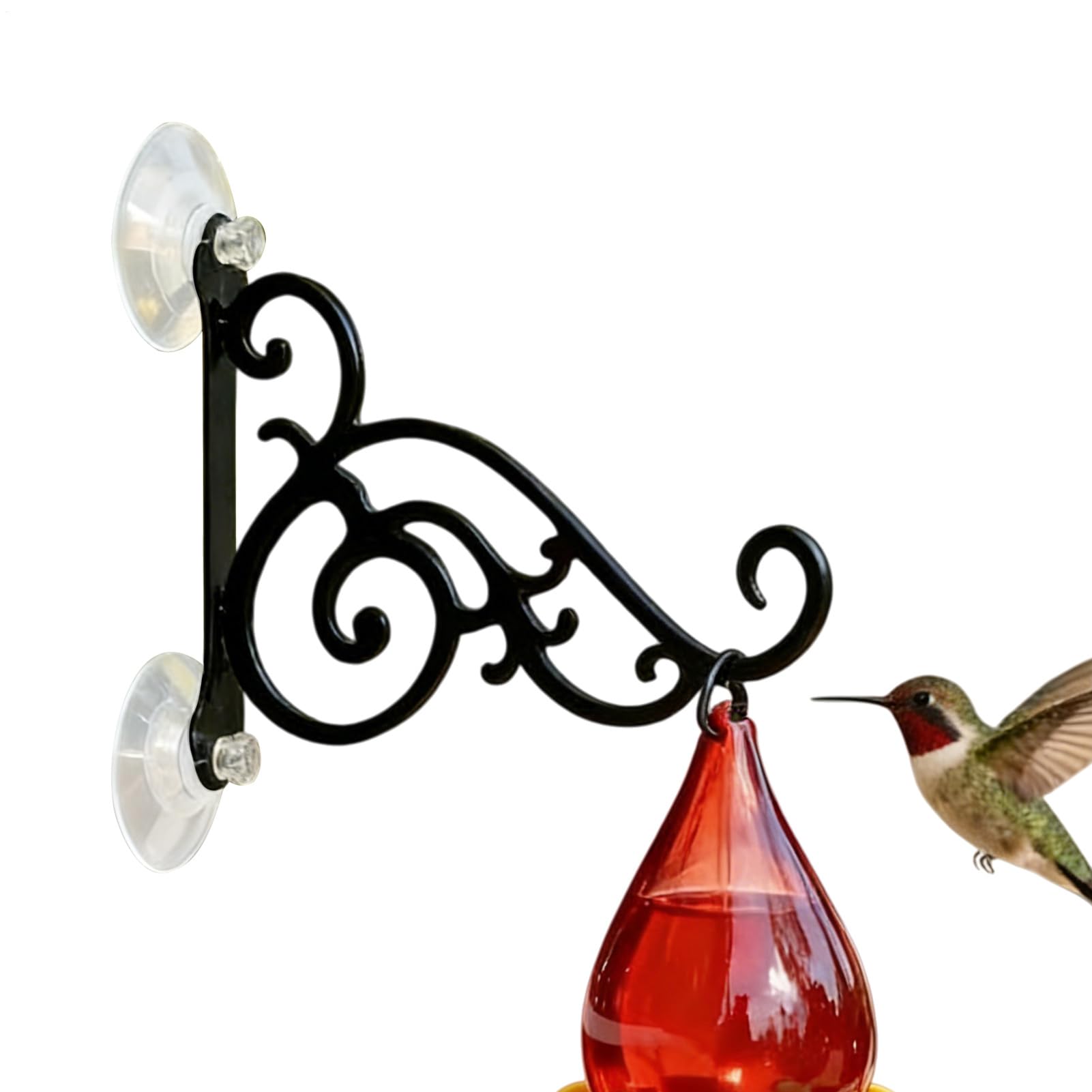 Bird Feeder Hanger | Strong Load-Bearing Stand with Suction Cup - Deck Bird Feeder Hanger,for Balcony Patio Garden Railing Fence Window Drinker Dispenser Cage Wind Chimes Plants