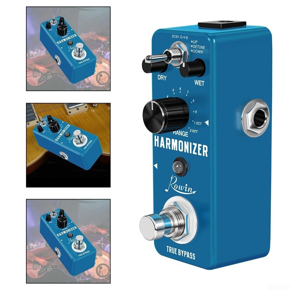 Zilimontt Pédale d'effets d'harmonie de guitare – Harmoniseur numérique pour mini taille, True Bypass
