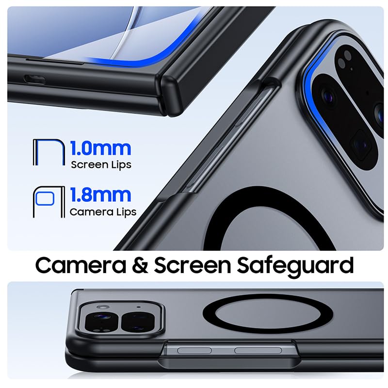 Étui magnétique Google Pixel 10 Pro Fold transparent et ultra fin avec protection complète - 4