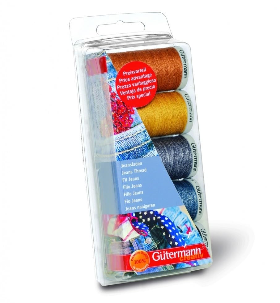 Set de Hilos para Jeans Denim Gutermann x5 miniatura 1