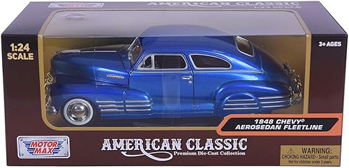 Miniatura 5 de Motormax 124 1948 Chevy Aerosedan Fleetline Vehículo (los colores pueden variar)