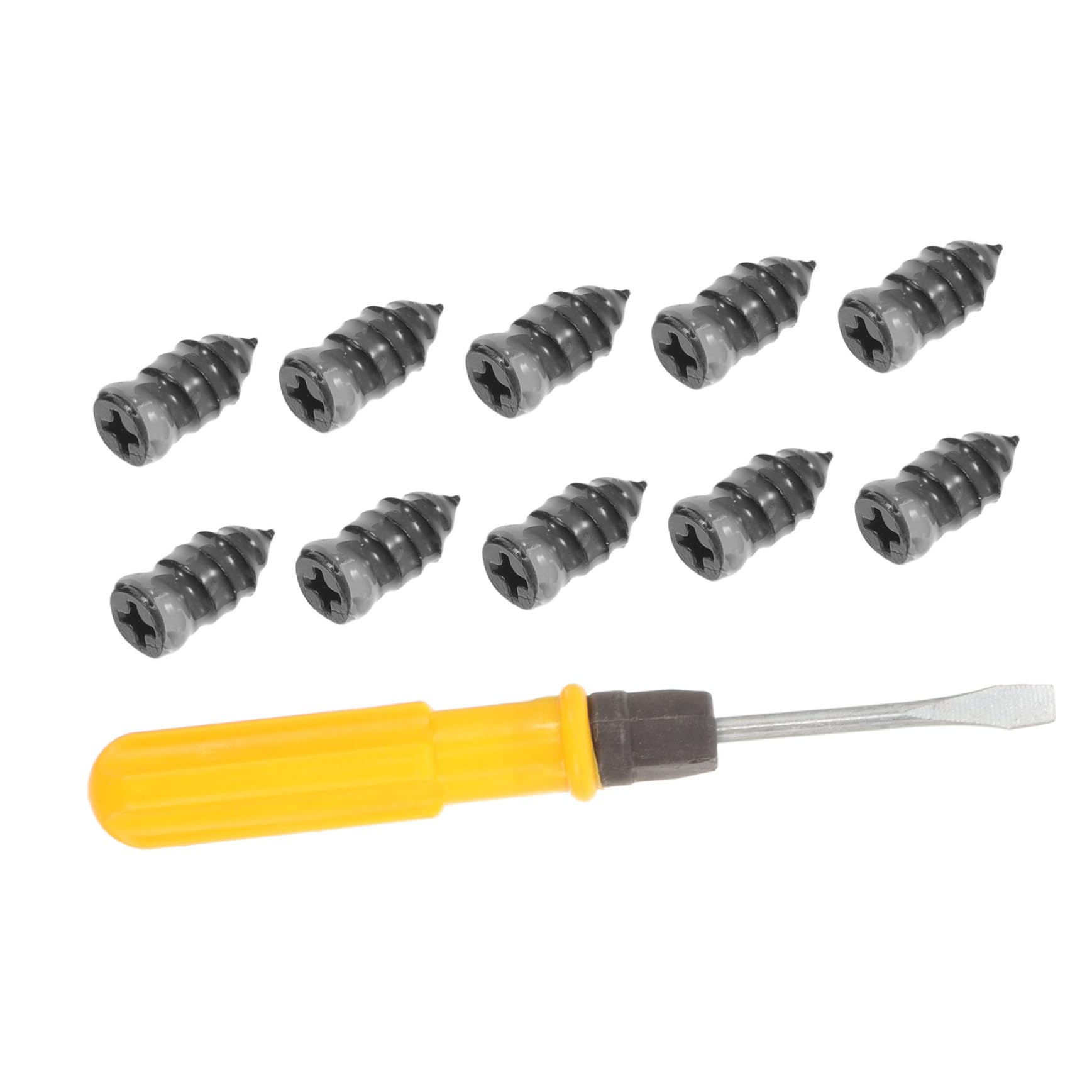 STOBAZA 1 Set Tire Repair Nails Sealant Tire Patch Kit Heavy Duty Tire Plug Kit Black Tire Repair Kit Plugs Car Tires Car Tire Repair Tire Repair Rubber Nail Motorcycle Tool Kit Metal