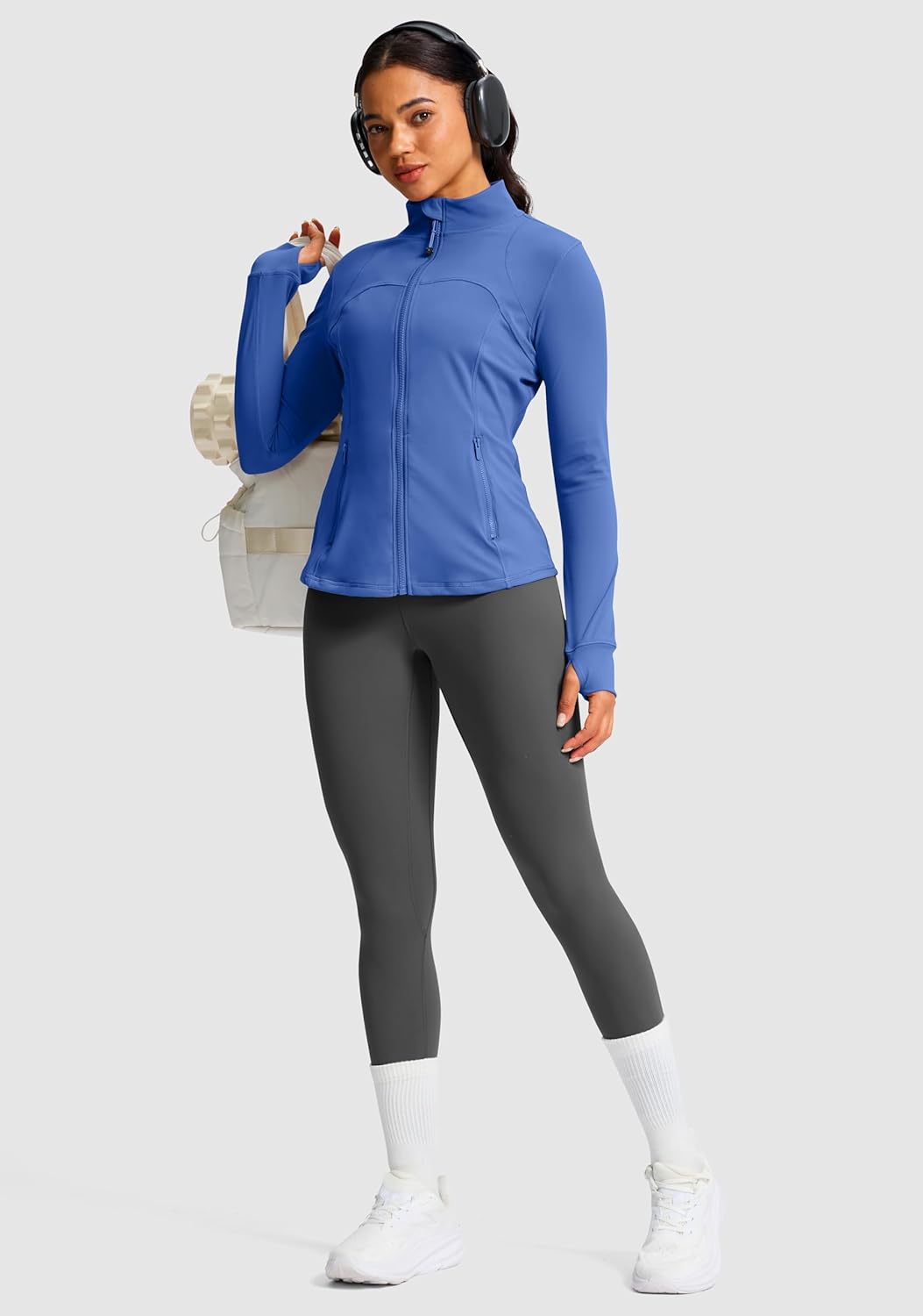 G Gradual Workout Jackets for Woman Hip-Length Slim Fit Zip Up 4 Pockets Athletic Jacket Spring Gym Running Clothes - Image 6