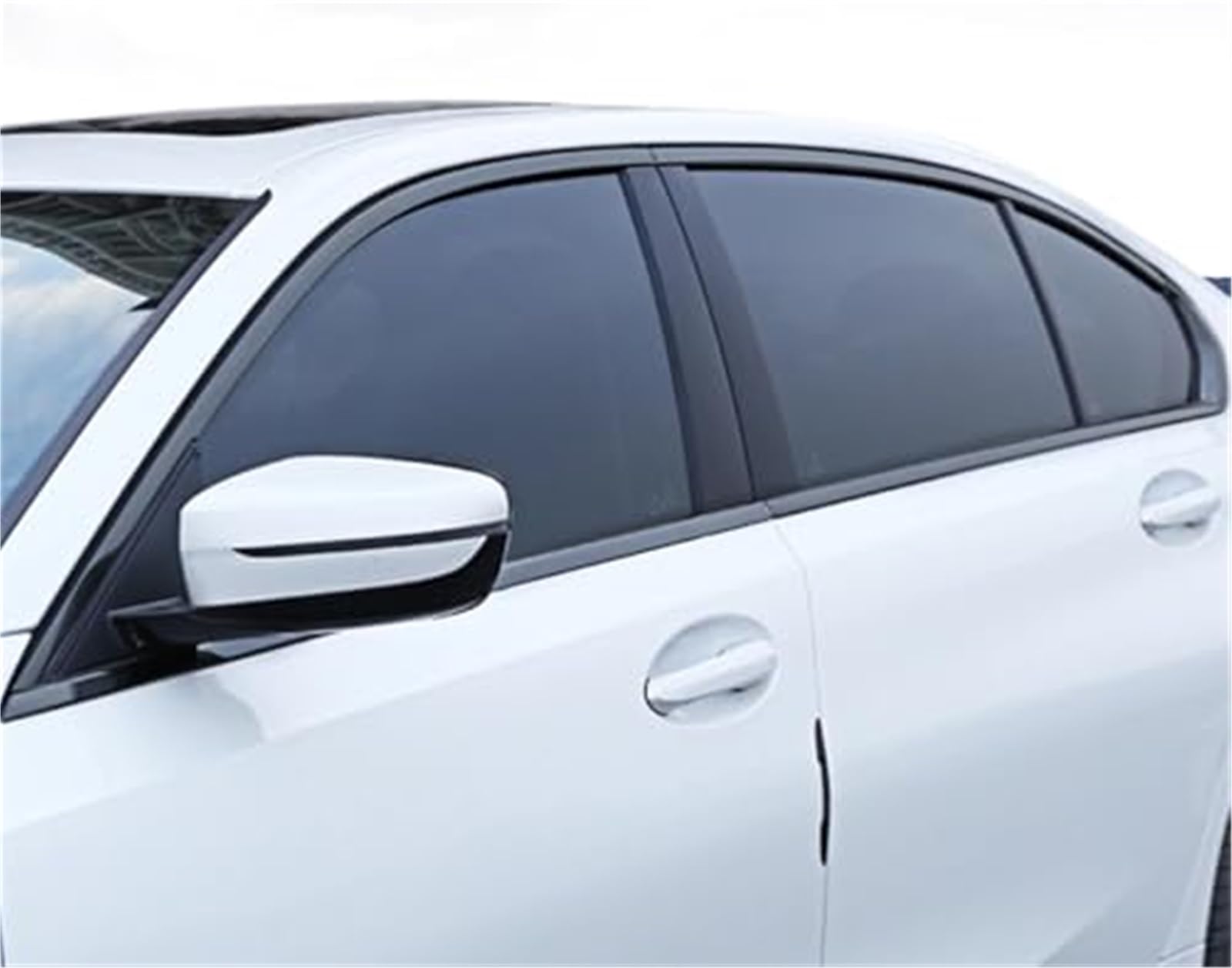 Joints de porte de fenêtre, garniture de fenêtre extérieure de voiture, bande d'étanchéité autocollante, coupe-froid, pièce automobile en acier inoxydable, for BMW, série 3 G20 G28 2019-2023 Joints de