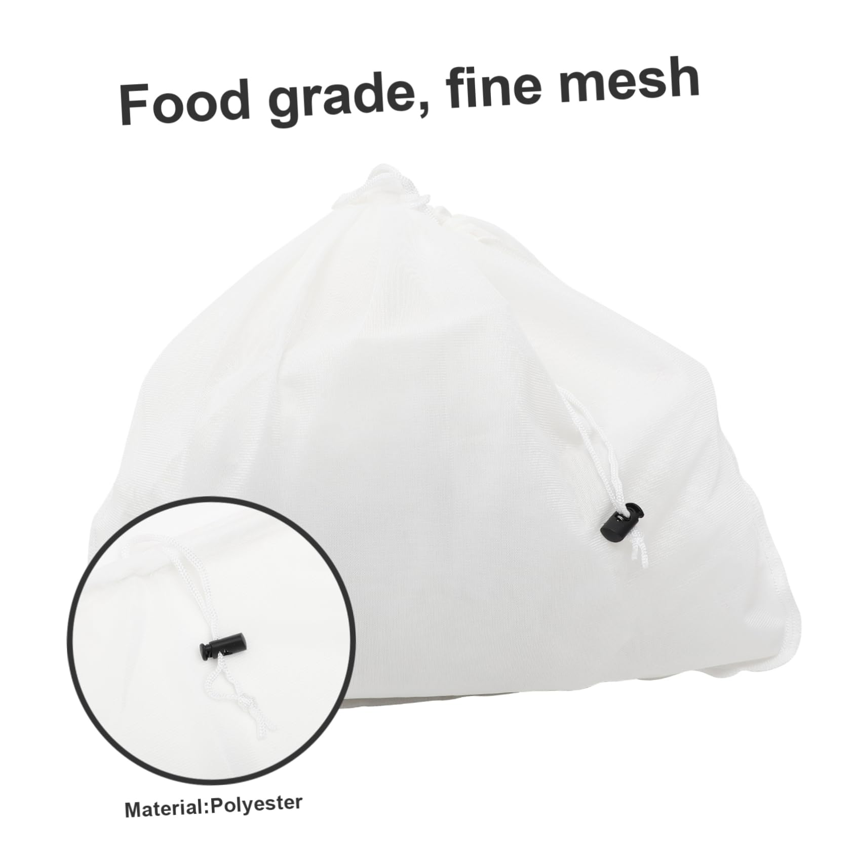 VINTORKY Large Mesh Bag Strainer Reusable Cold Brew Bag Wine Filter Pouch for Juice Nut