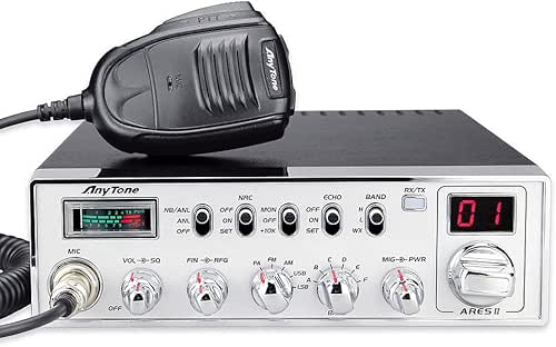 AnyTone ARES II 10 Meter Radio for Truck, with CTCSS/DCS,