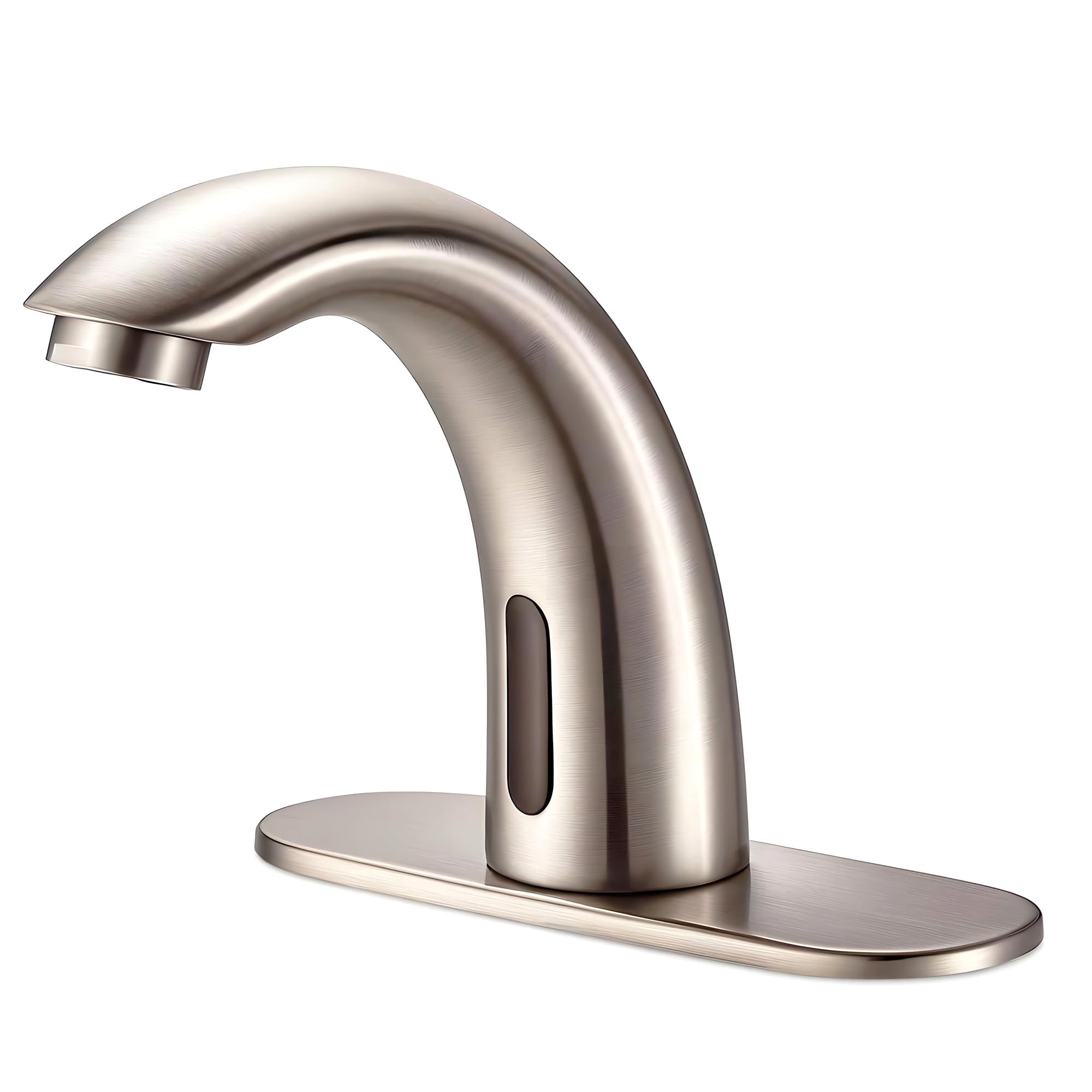 Yodel Automatic Touchless Sensor Tap Hot Cold Mixer Faucet, Brushed Nickel