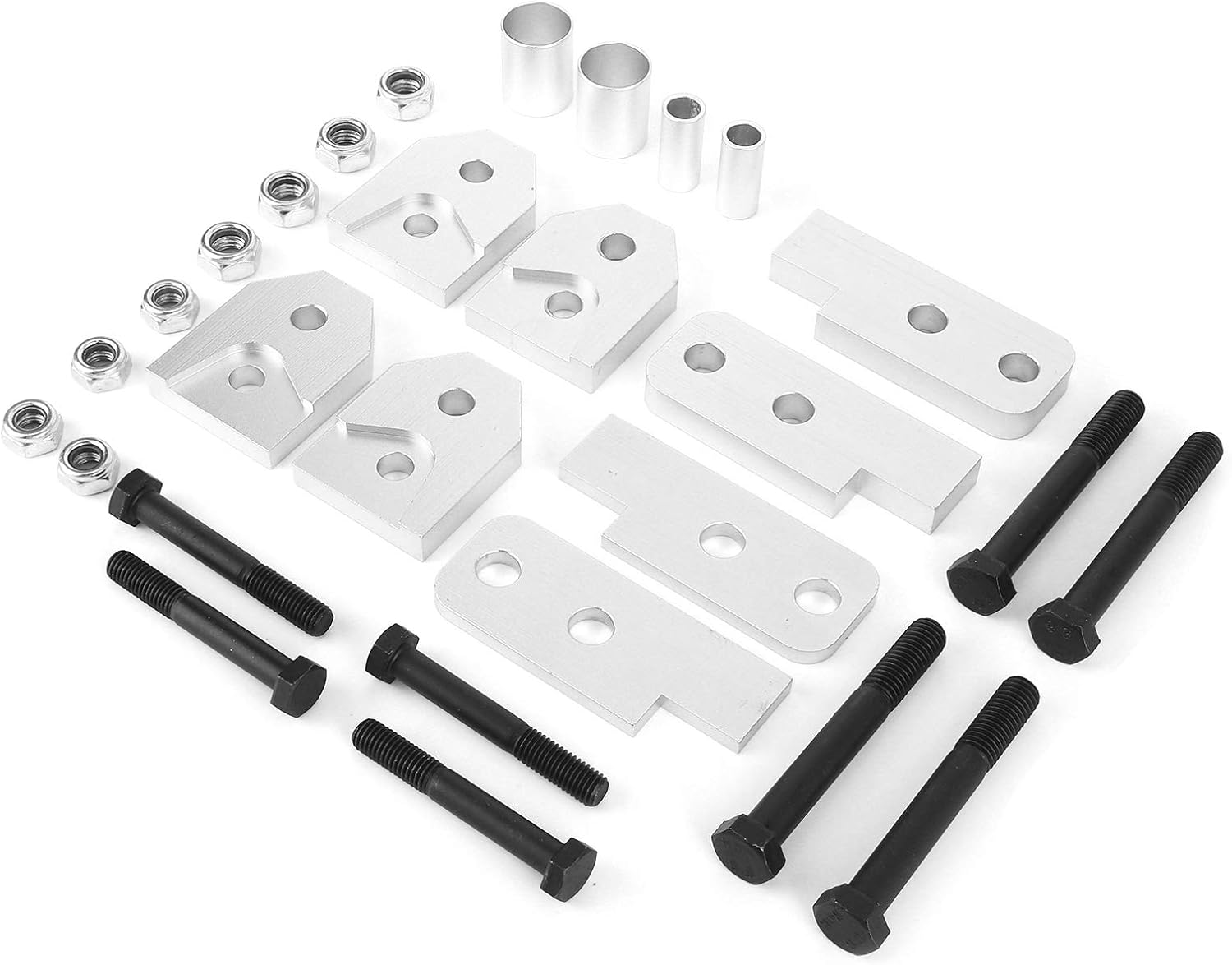 Acouto 2in ATV Kit Billet Aluminum Accessory Fit for Rhino 450 660 700 2004‑2009 Kit 2in Kit ATV Kit for Full Kit Set