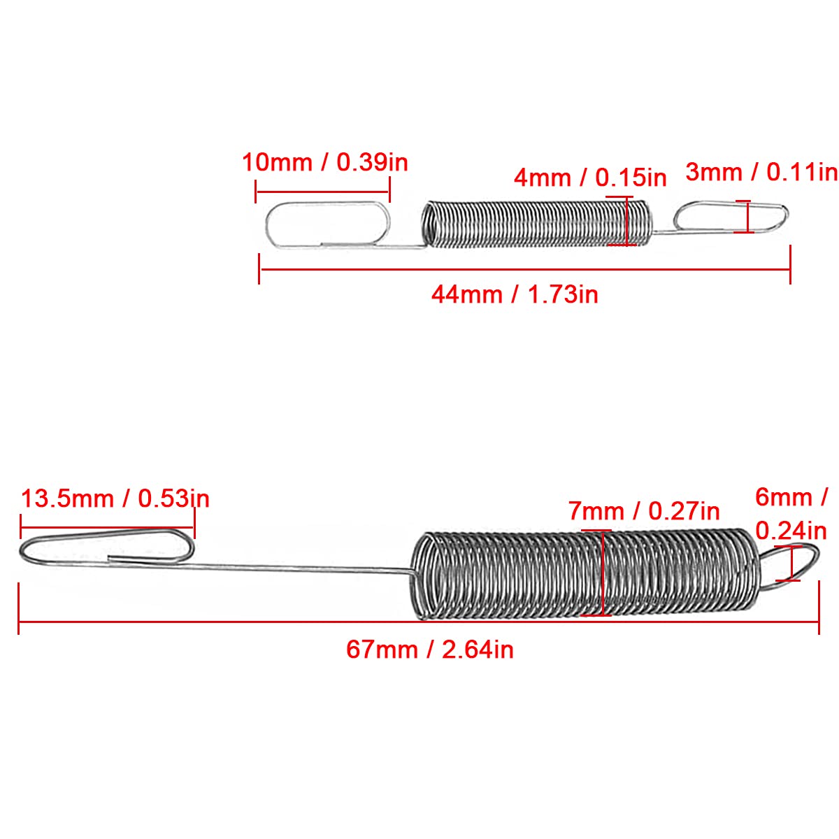 ZAMDOE 691859 692211 zamiennik sprężyn regulacyjnych do silników Briggs & Stratton Classic i Sprint