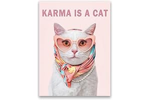 Taylor Swift 'Karma Is A Cat' Wall Art