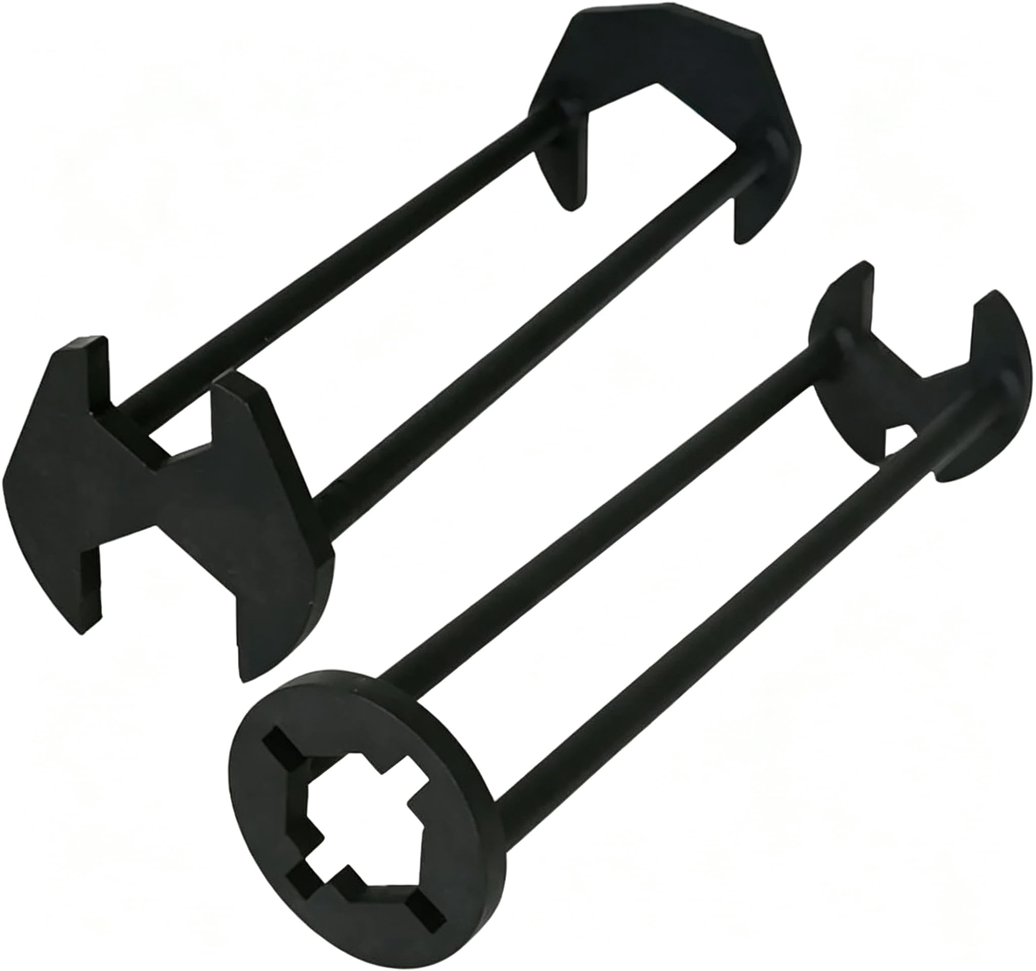 BayBerry Tap Spanner, 2Pcs Basin Wrench - 7 Size Multifunctional Plumbers Wrench,Sink Tool for Tight Space，Universal Four Claw Hex Wrench Design for Under Basin, Kitchen & Bathroom Plumbing