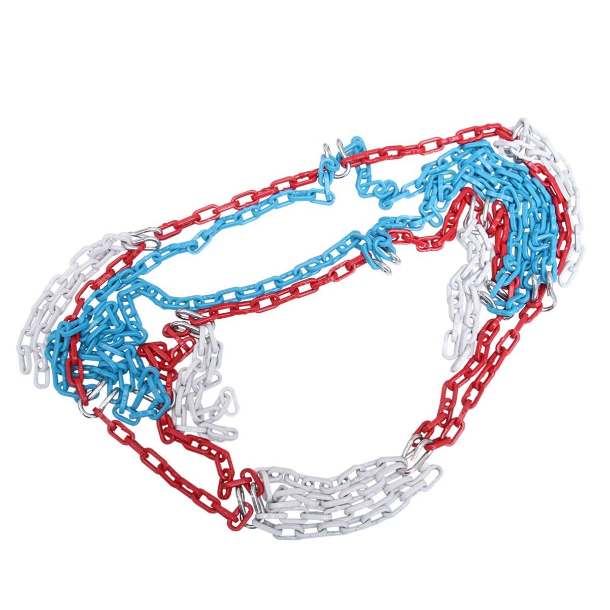 BESPORTBLE Strong Durable Buckles Basketball Net Galvanized Manganese Steel Chain Weather-Resistant Goal Net for Hoops Heavy-Duty Design for Use