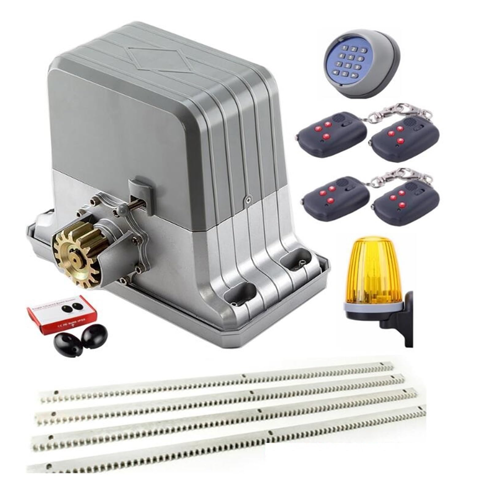 DHL Free Waterproof Sliding Automatic Gate Opener 1800kg Motor Engine with 6m 7m 8m 9m Racks Optional(Kit6-6m)