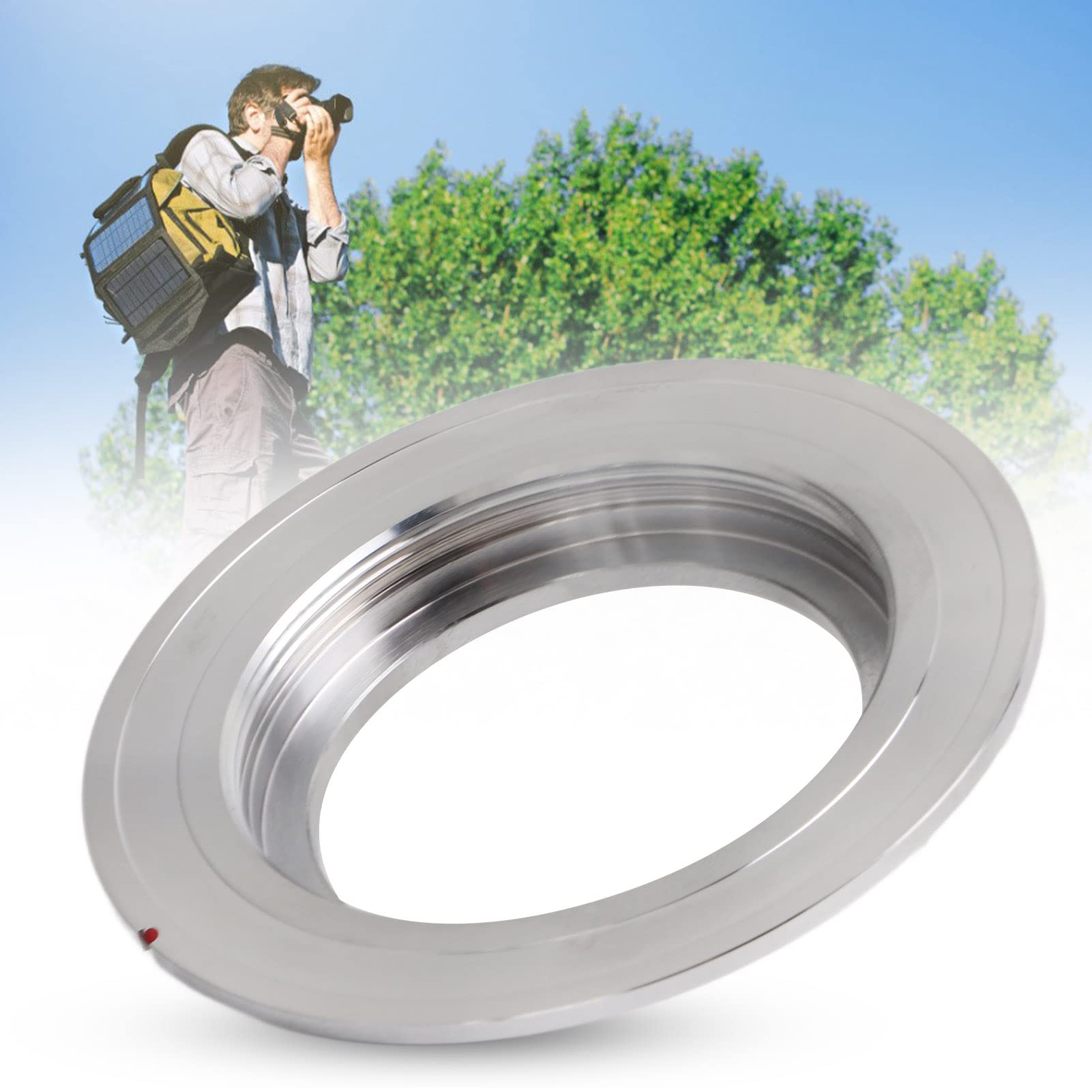 Tbest Objektiv-Adapterring, M42-MD-Objektiv-Adapterring für M42-Objektiv an Verschleißfesten Objektivadapter für MD-Mount-Kamera