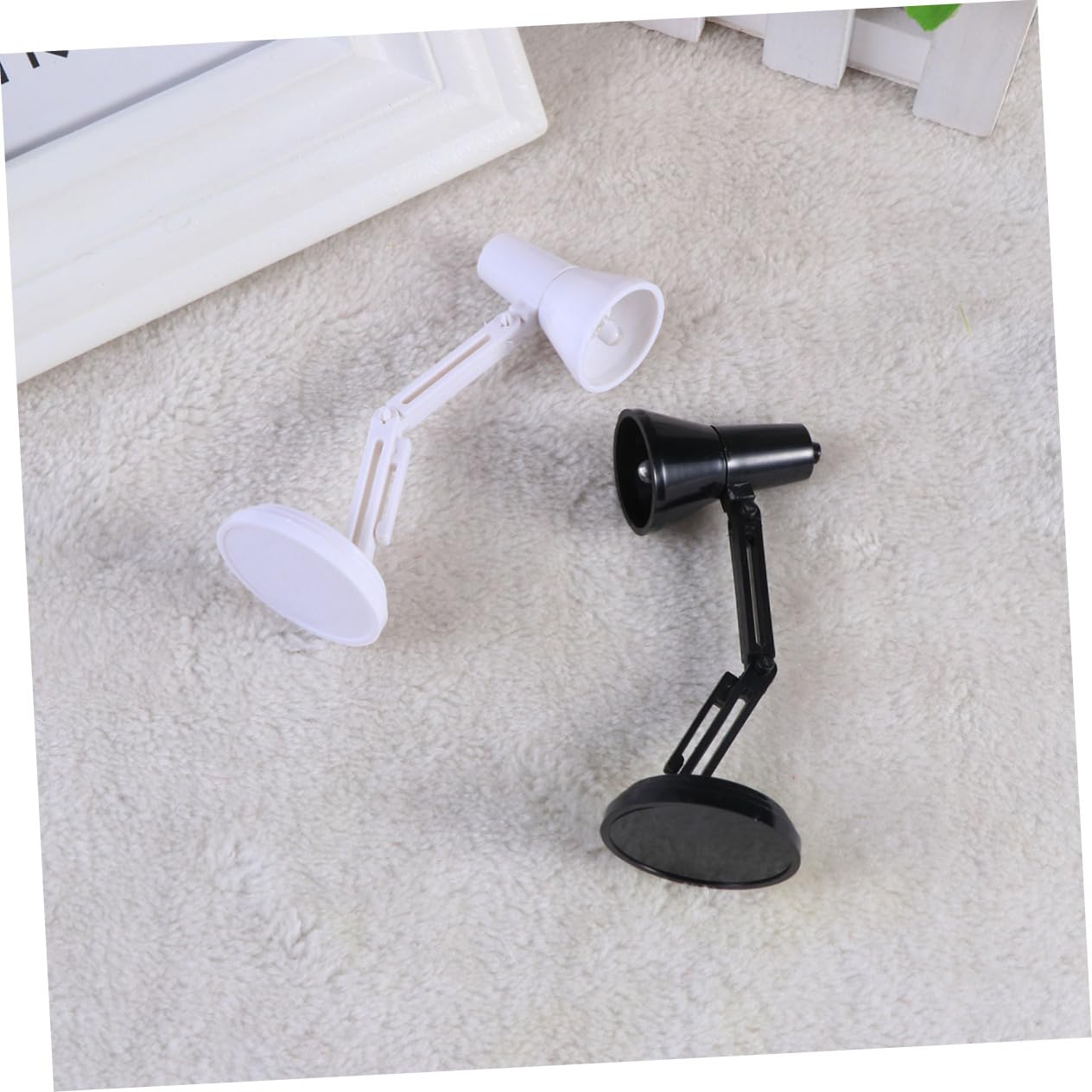 Lurrose 2 Pcs Led Bedside Lights Reading Lamps for Bedroom Eye Protection Portable Clip Light Night Lamps for Home