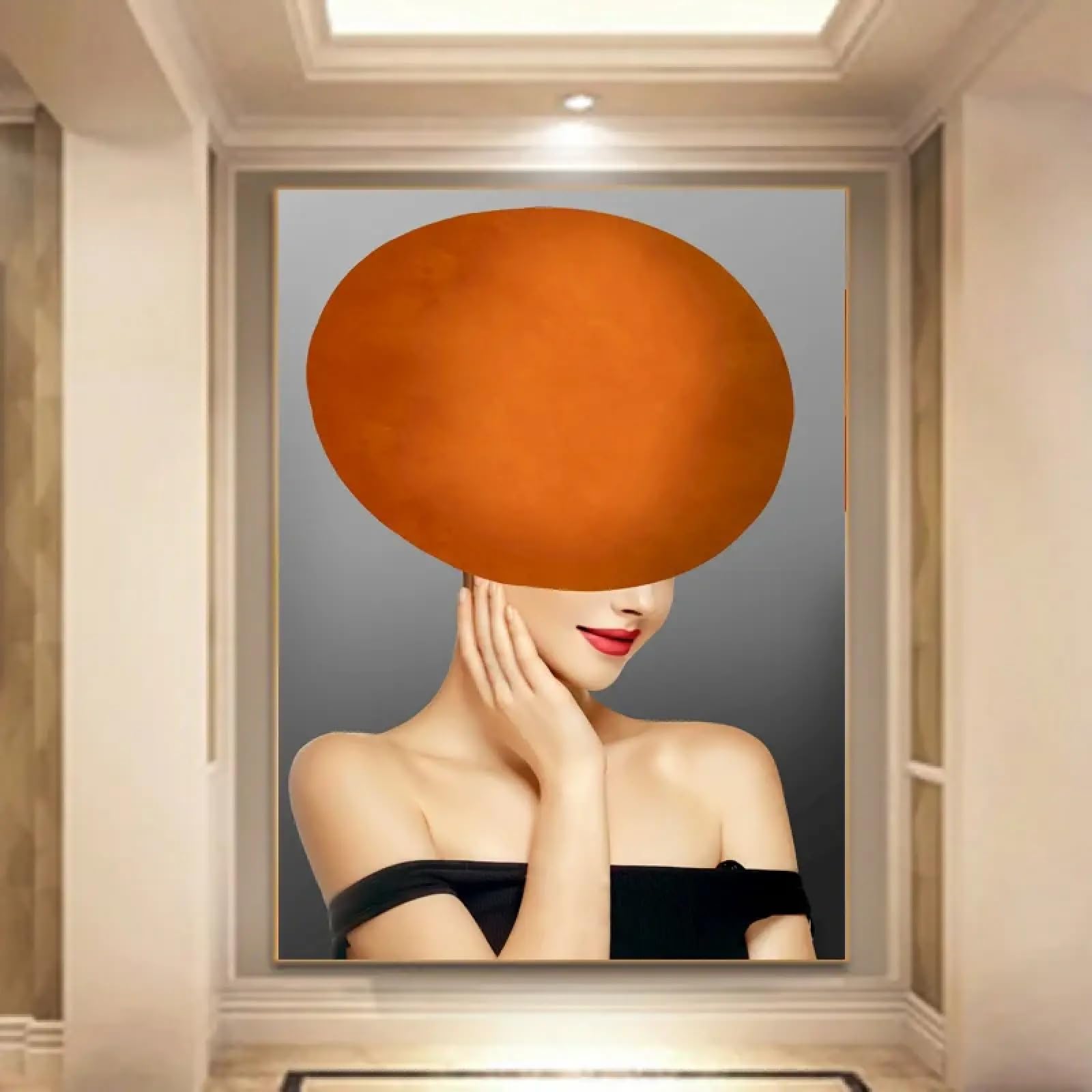 Affiche mode dame murale en impression sur toile pour design intérieur - 6