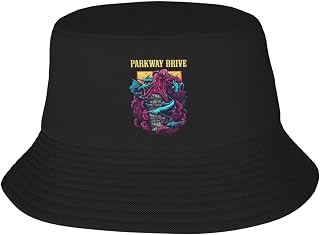 Parkway Music Driveadult Bucket Hat, Heat Transfer Printed Hat with Exquisite Patterns Black