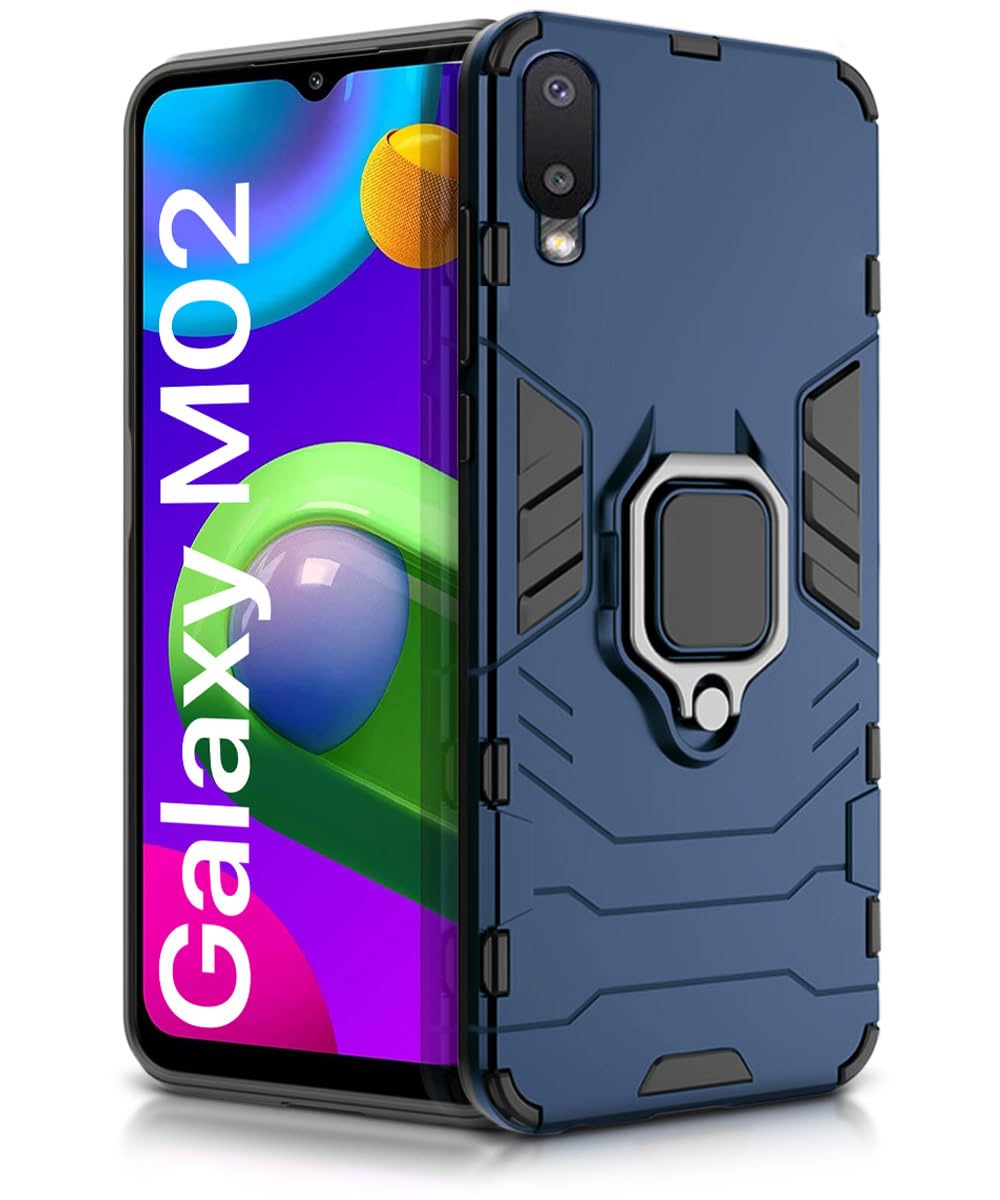 Samsung Galaxy M02s Shockproof Case - Blue -14